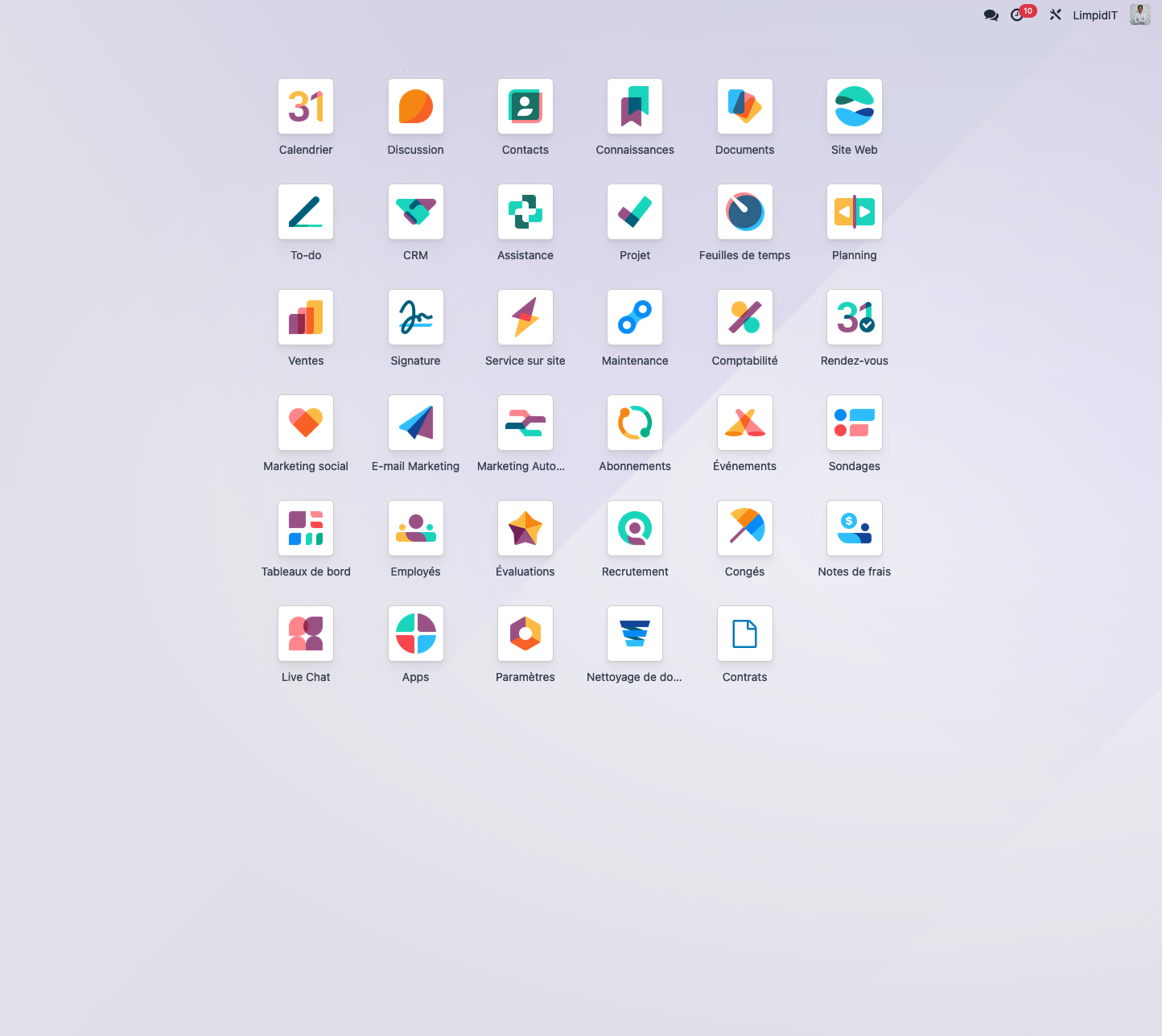 integrateur odoo Odoo ebp limpidit